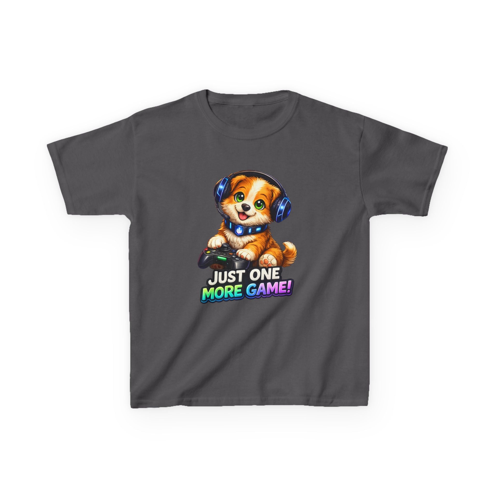 Kids Gamer T-Shirt – Just One More Game Graphic Tee