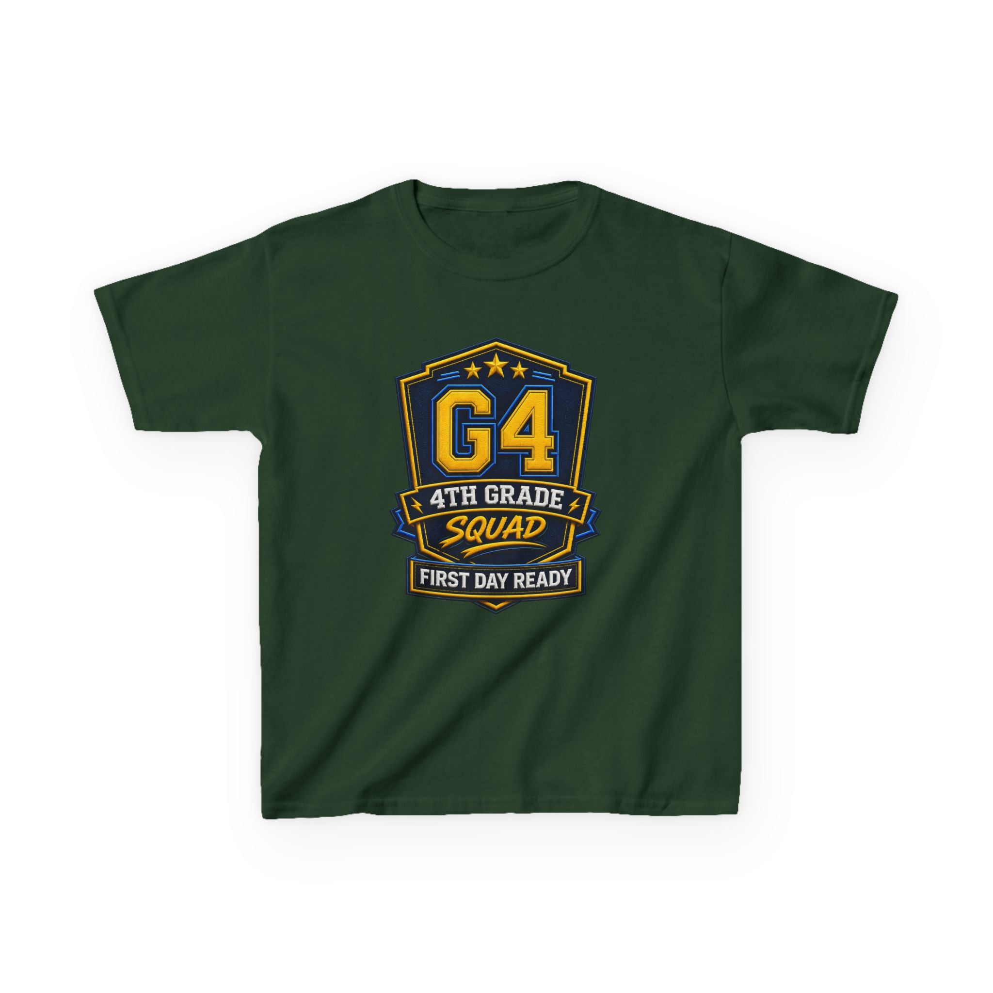 Kids 4th Grade T-Shirt — 'G4 First Day Ready' Back-to-School Graphic Tee