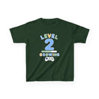 Kids Birthday Gaming T-Shirt — 'Level 2 Growing' Gamer Graphic Tee