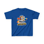 Kids Tee — "Dream Big Explore More" Rocket Dog Space Graphic