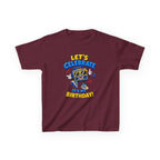 Kids Birthday T-Shirt — 'Let's Celebrate, It's My Birthday!' Fun Party  Boombox Graphic Tee