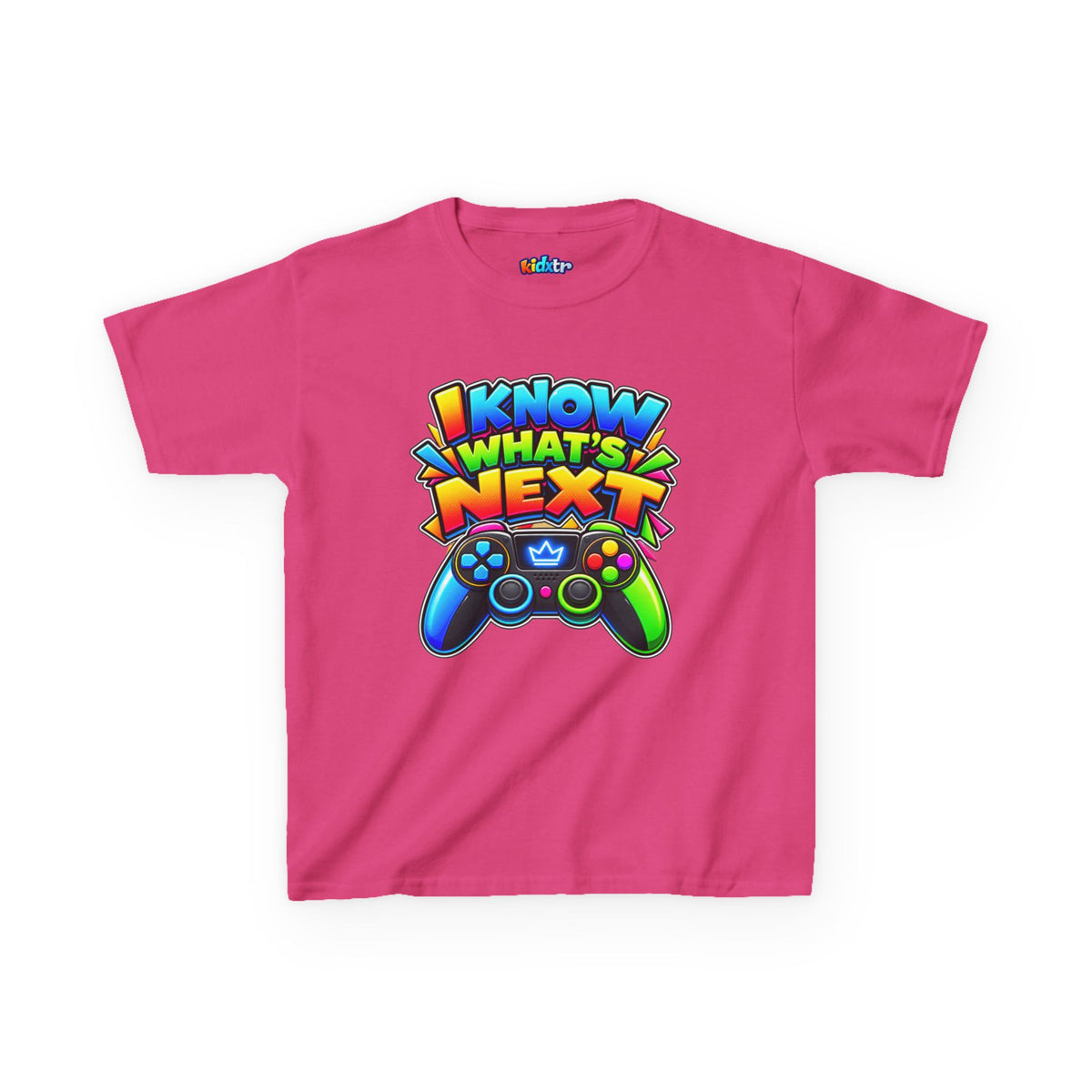 Kidxtr™ Kids Gamer T-Shirt — 'I Know What’s Next' Gaming Graphic Tee