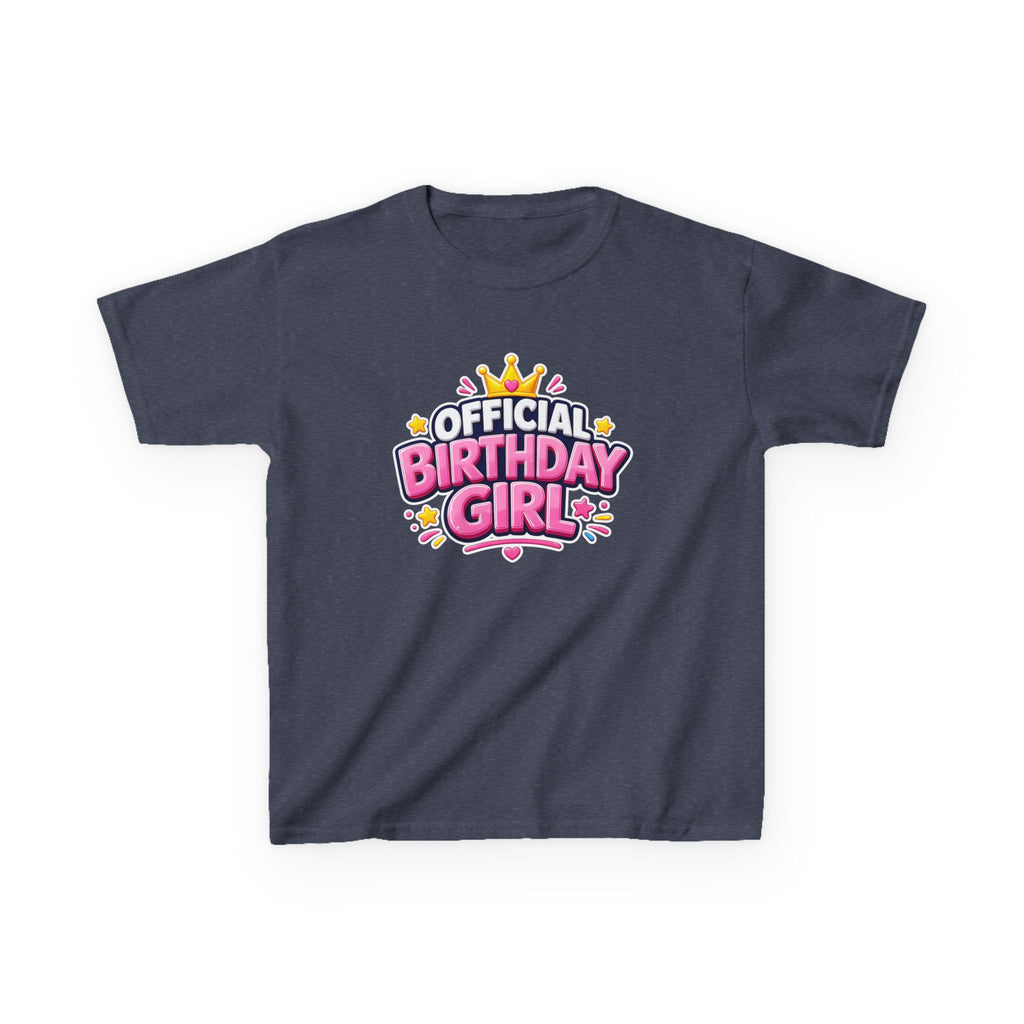 Kids Birthday T-Shirt – Official Birthday Girl Graphic Tee