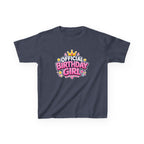 Kids Birthday T-Shirt – Official Birthday Girl Graphic Tee