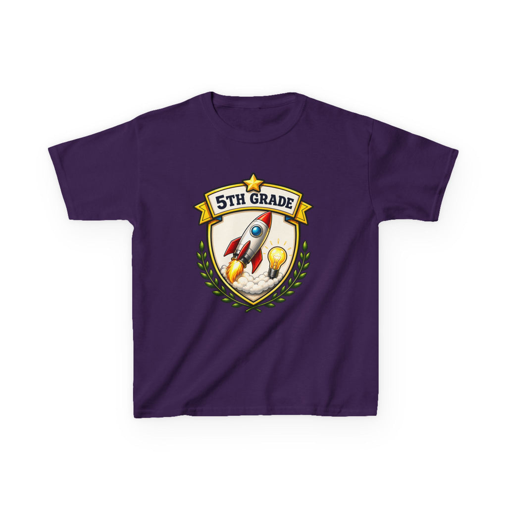 Kids School T-Shirt — '5th Grade Rocket' Back to School Graduation Graphic Tee