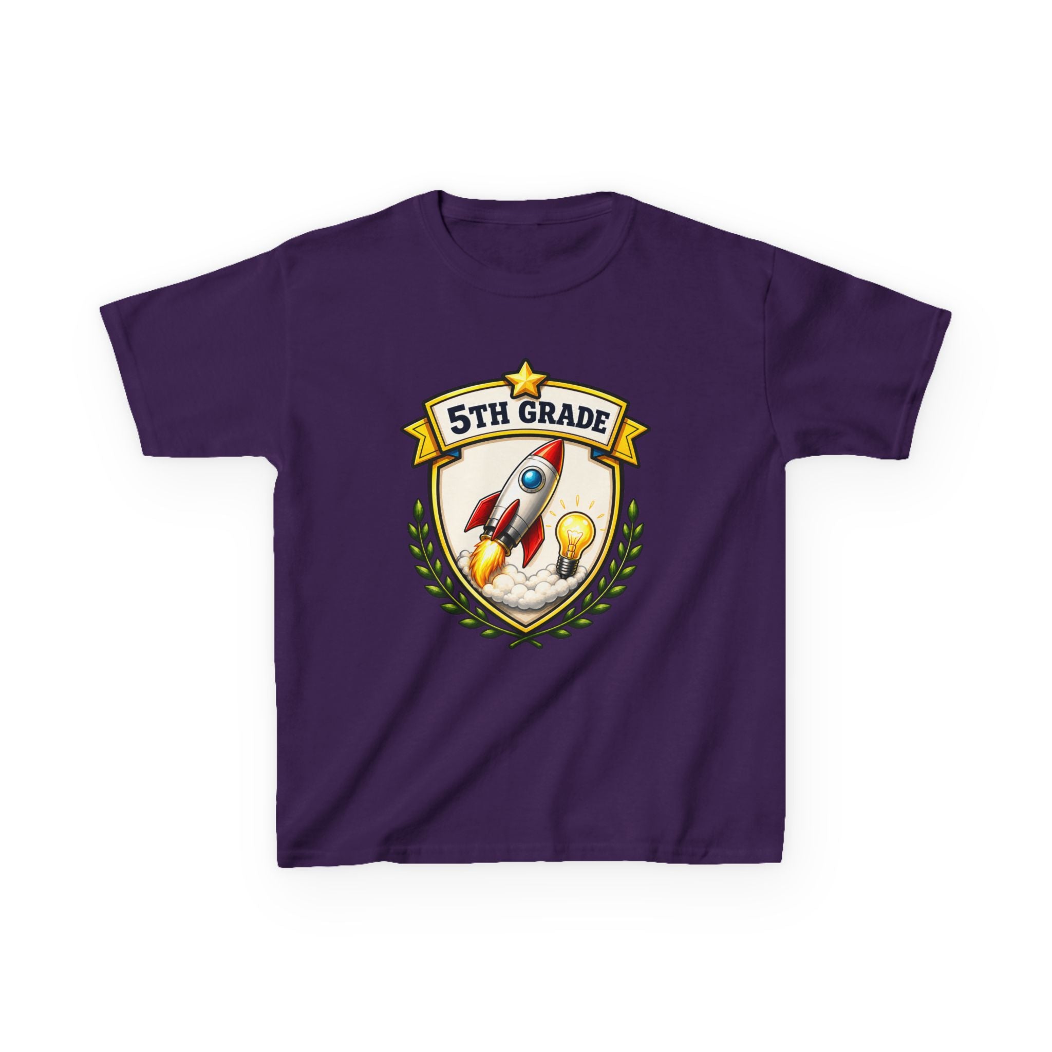 Kids School T-Shirt — '5th Grade Rocket' Back to School Graduation Graphic Tee