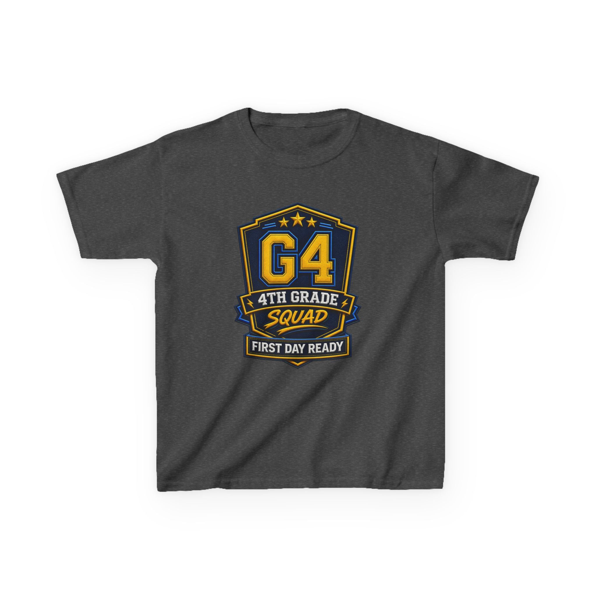 Kids 4th Grade T-Shirt — 'G4 First Day Ready' Back-to-School Graphic Tee