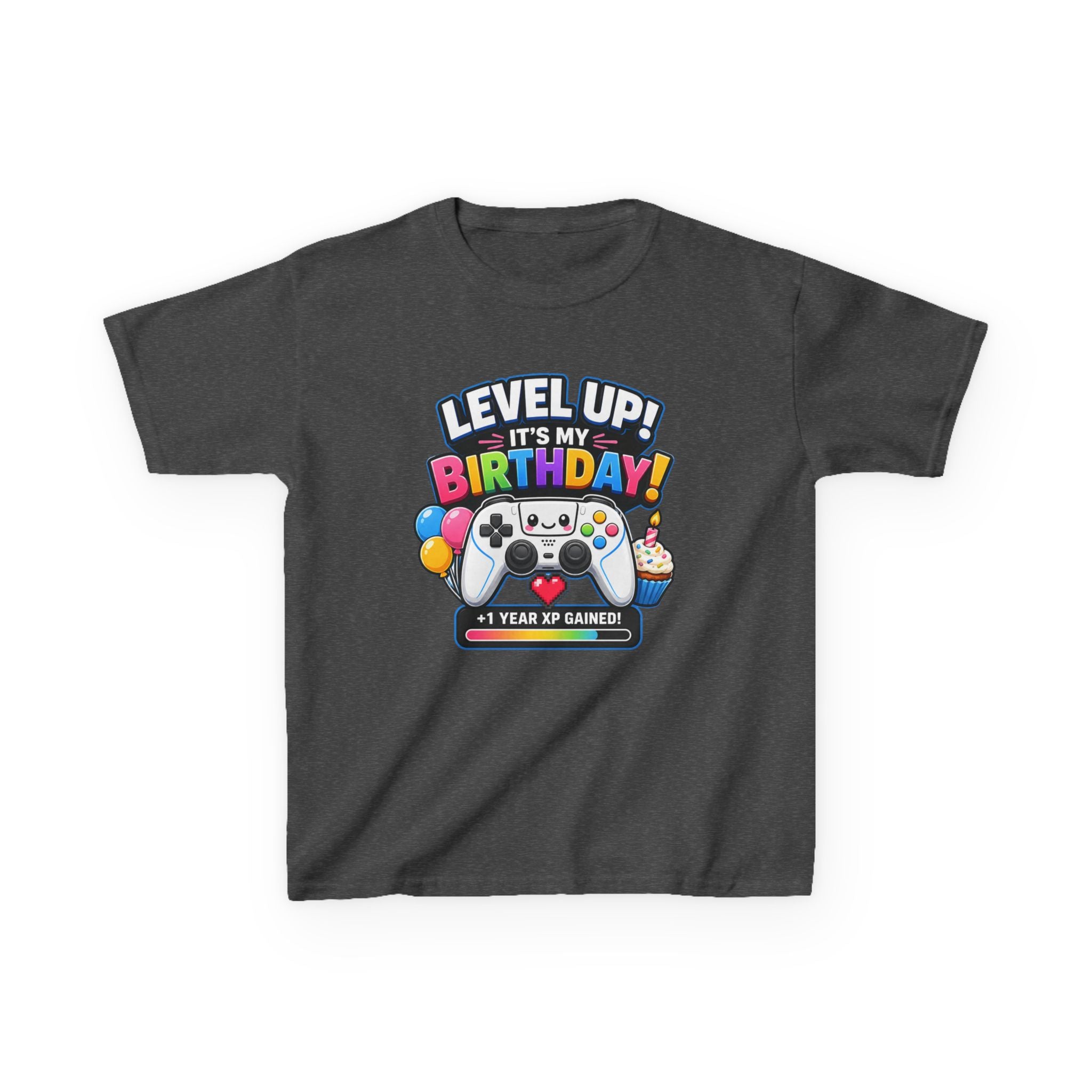 Kids Birthday Gaming T-Shirt – Press Start Graphic Tee