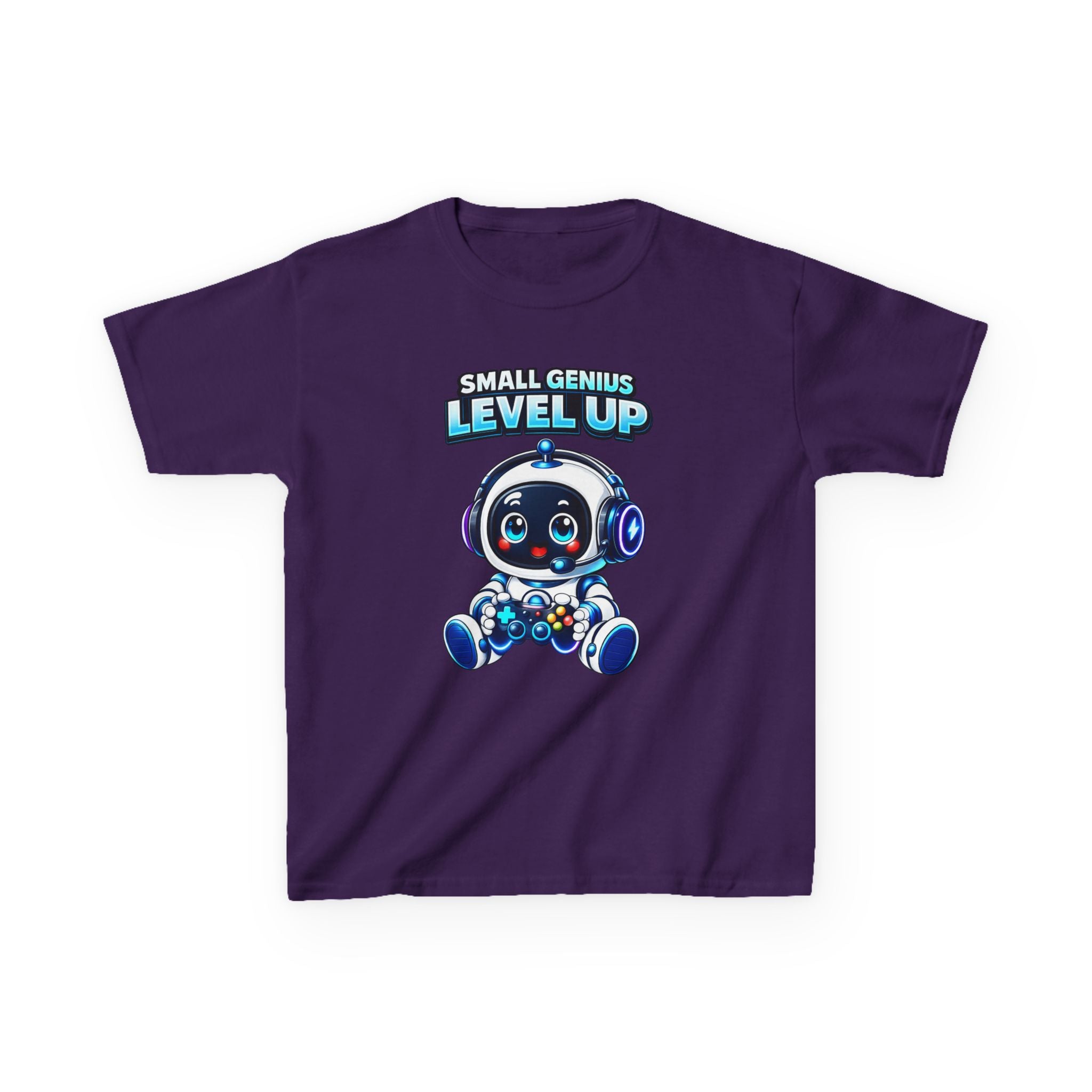 Kids Gaming T-Shirt – Small Genius Level Up Graphic Tee