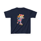 Kids T-Shirt — Colorful Roller Skating Puppy Graphic Tee