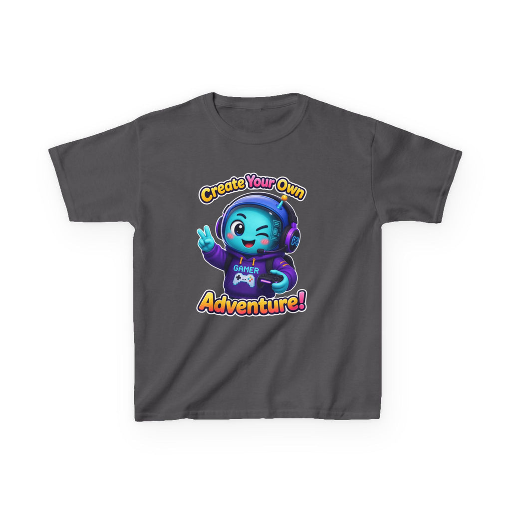 Kids Adventure T-Shirt — 'Create Your Own Adventure' Cute Alien Gamer Graphic Tee