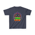 Kidxtr™ Kids Spider Web T-Shirt — 'Web Crew' Halloween Graphic Tee