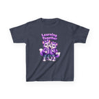 Kids Fox T-Shirt — 'Learning Together' Purple Fox Friends Graphic Tee