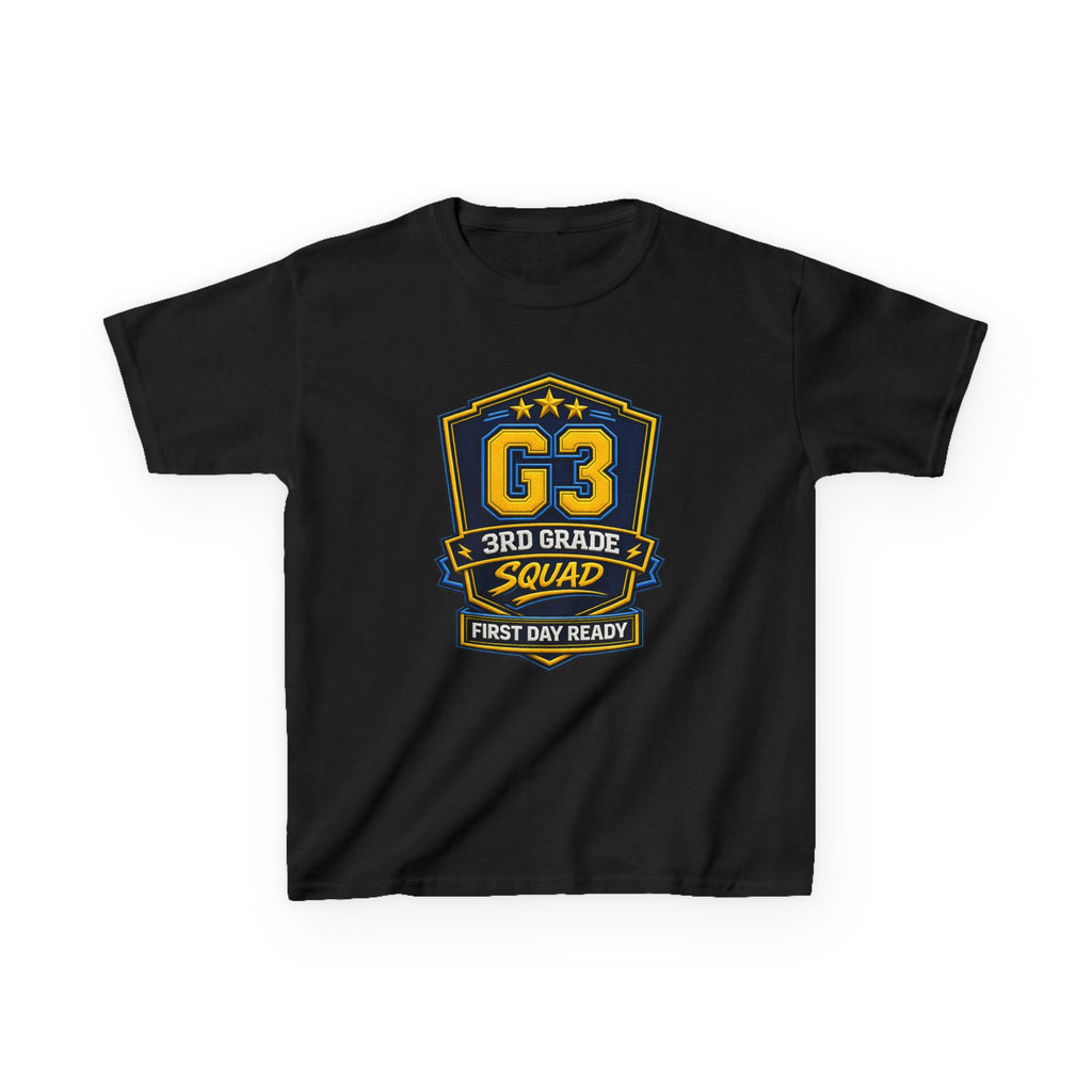 Kids 3rd Grade T-Shirt — 'G3 First Day Ready' Back-to-School Graphic Tee