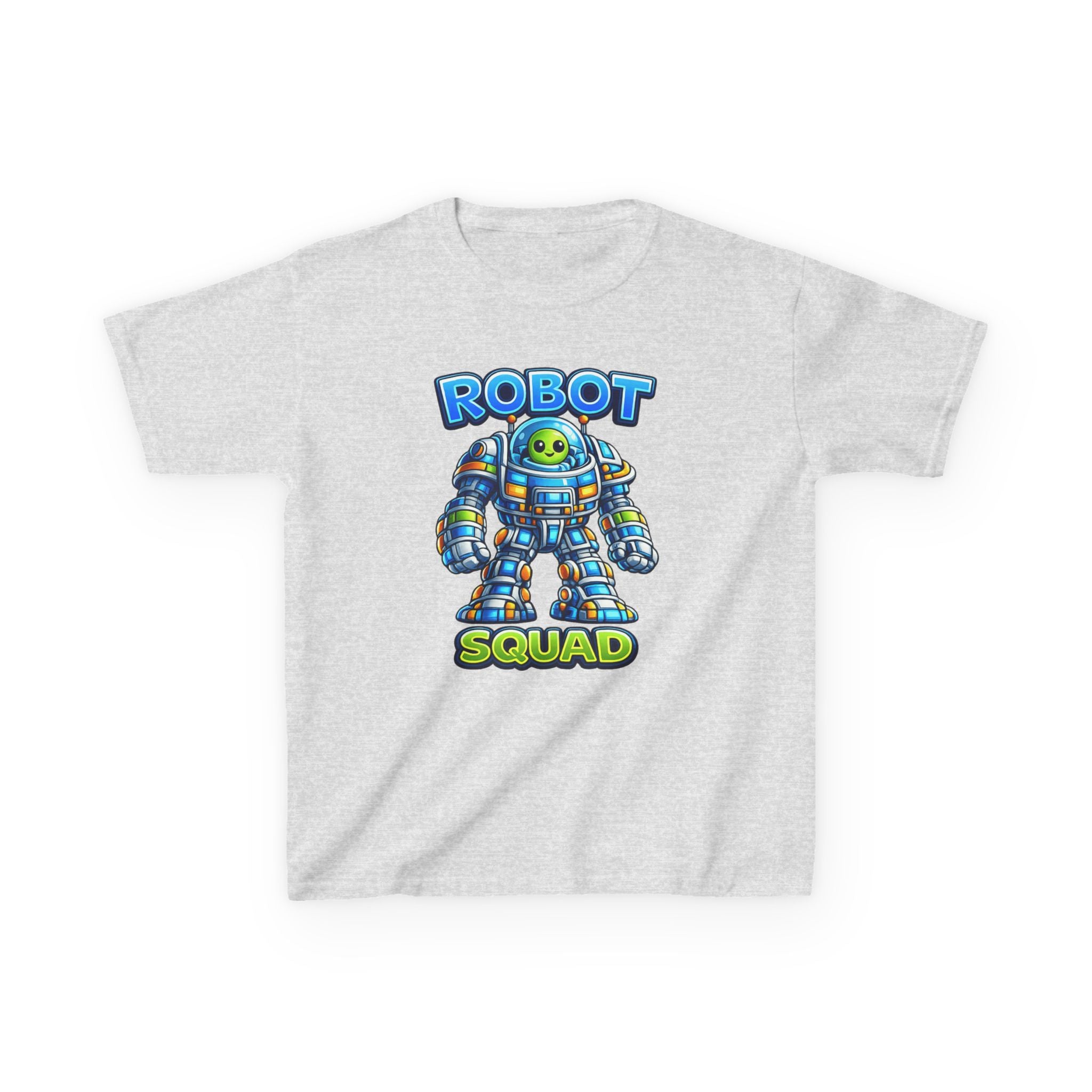 Robot Squad Kids T‑Shirt — Colorful Cute Mech Tee for Boys & Girls
