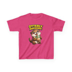 Kids Otter T-Shirt — 'Otterly Awesome!' Cute Otter Drinking Bubble Tea Graphic Tee