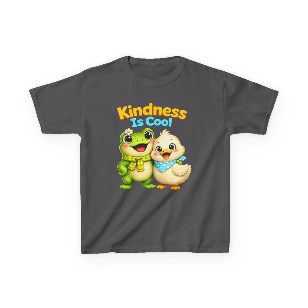 Kids Kindness T-Shirt — 'Kindness Is Cool' Cute Frog & Duck Cartoon Graphic Tee