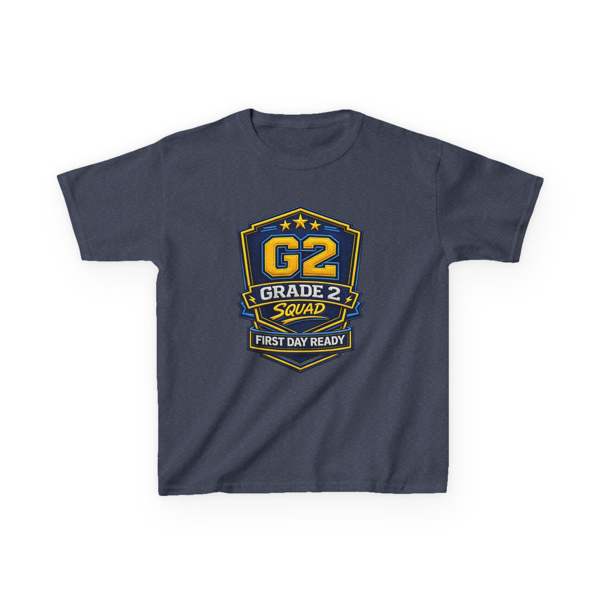 Grade 2 Squad Kids T‑Shirt — "G2 Grade 2 Squad: First Day Ready" Back‑to‑School Tee