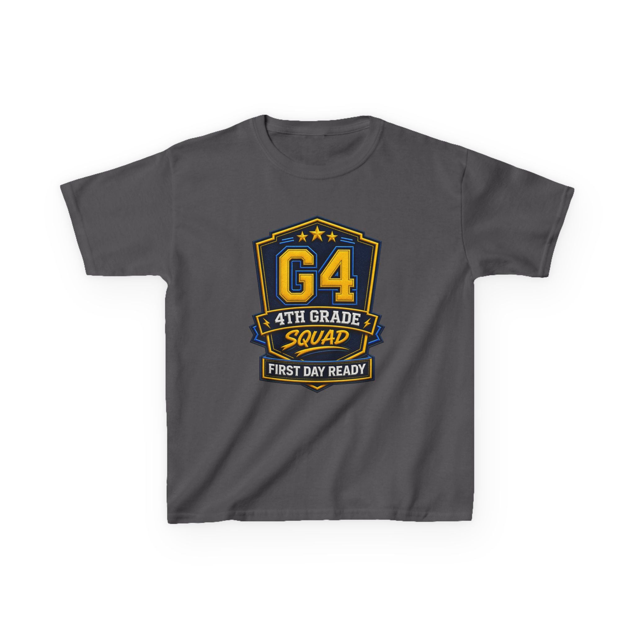 Kids 4th Grade T-Shirt — 'G4 First Day Ready' Back-to-School Graphic Tee
