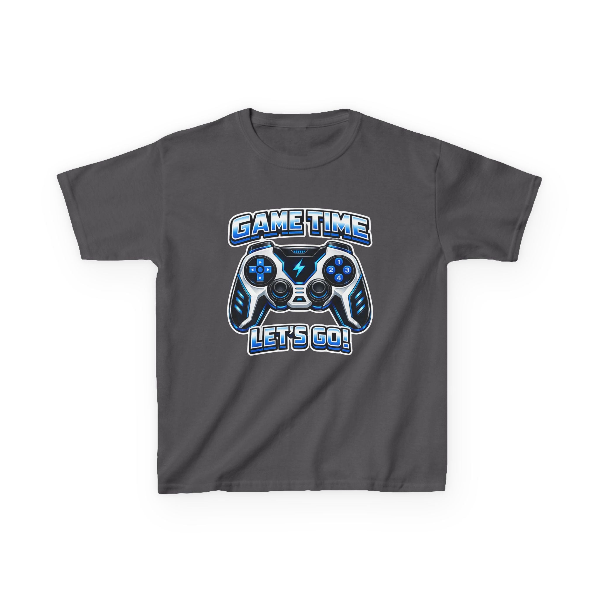 Kids Game Time T-Shirt — 'Let's Go!' Video Game Controller Graphic Tee
