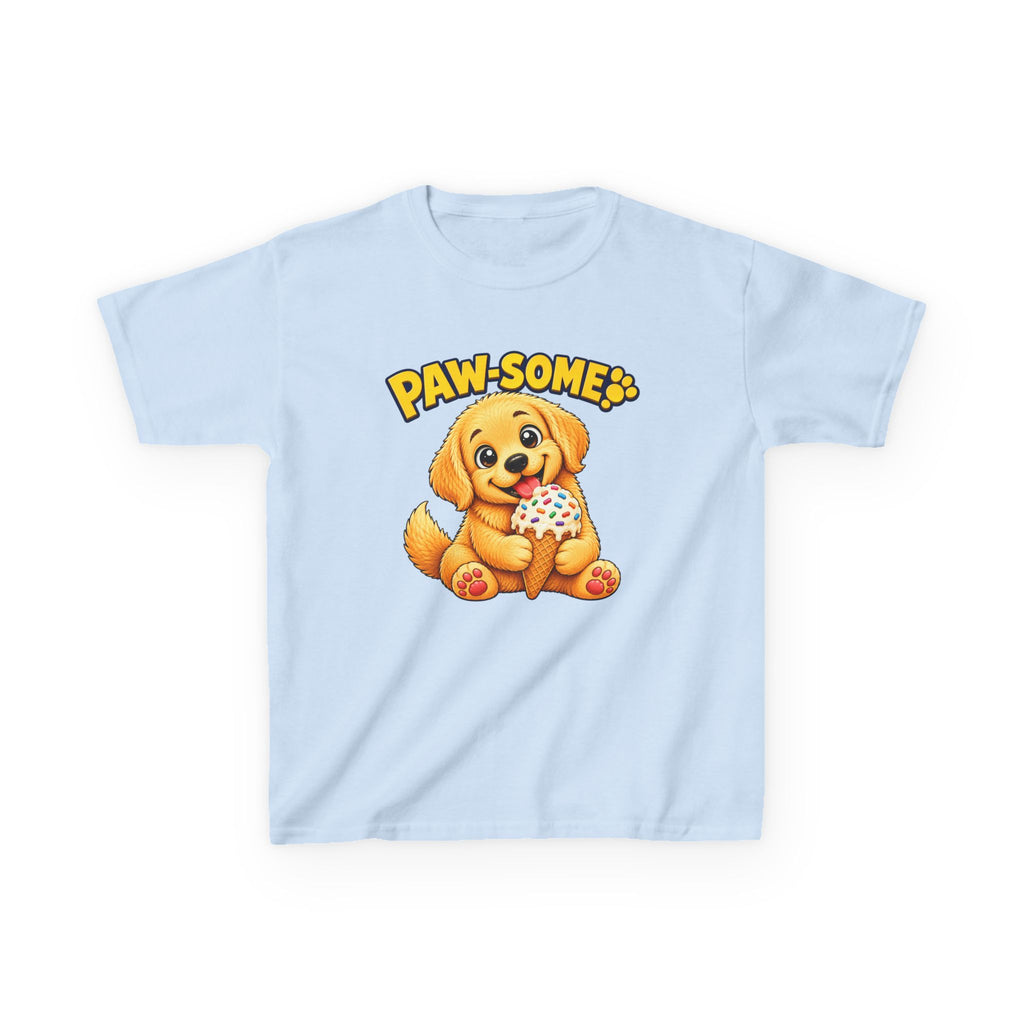 Kids Tee — "Paw-some" Puppy Graphic