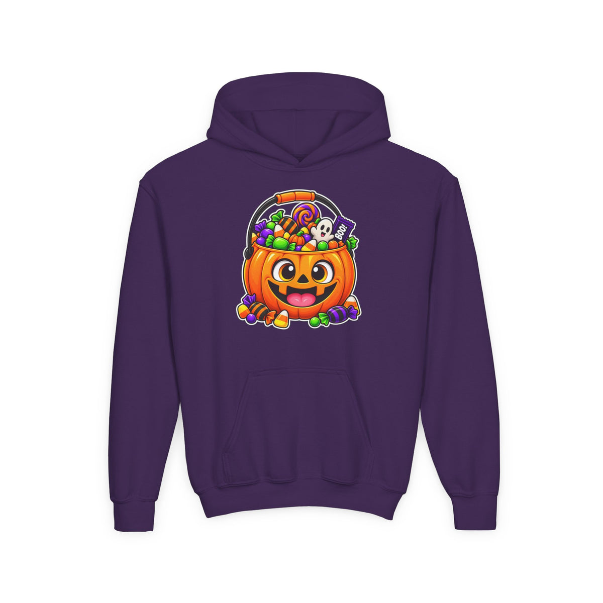 Kidxtr™ Kids Pumpkin Hoodie — 'Spooky Season' Halloween Graphic Hooded Sweatshirt
