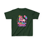 Kids Birthday T-Shirt — 'Rainbow Rollie Birthday Girl' Cute Princess Cake Graphic Tee