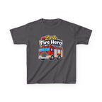 Kids Firefighter T-Shirt — 'Little Fire Hero' Firetruck Graphic Tee