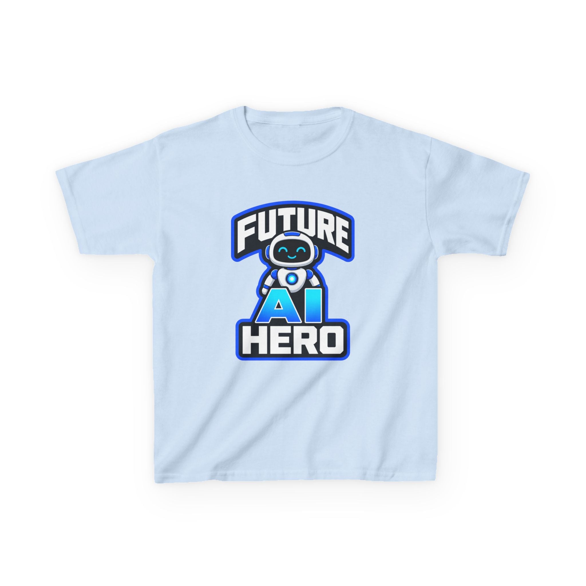 Kids Robot T-Shirt — 'Future AI Hero' STEM Graphic Tee