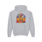 Kidxtr™ Kids Pumpkin Hoodie — 'Trick or Treat' Jack-O-Lantern Candy Basket Graphic Hoodie.
