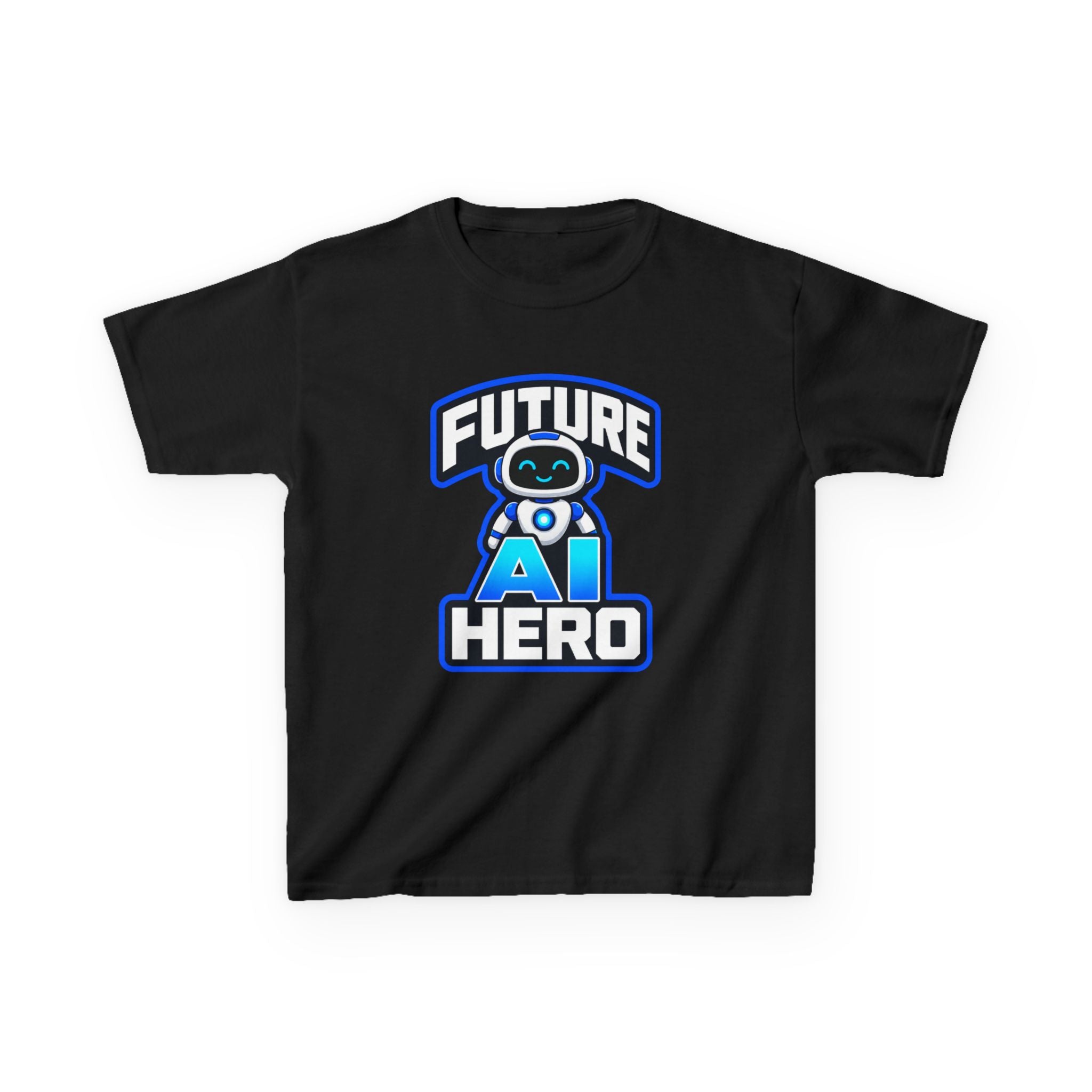 Kids Robot T-Shirt — 'Future AI Hero' STEM Graphic Tee