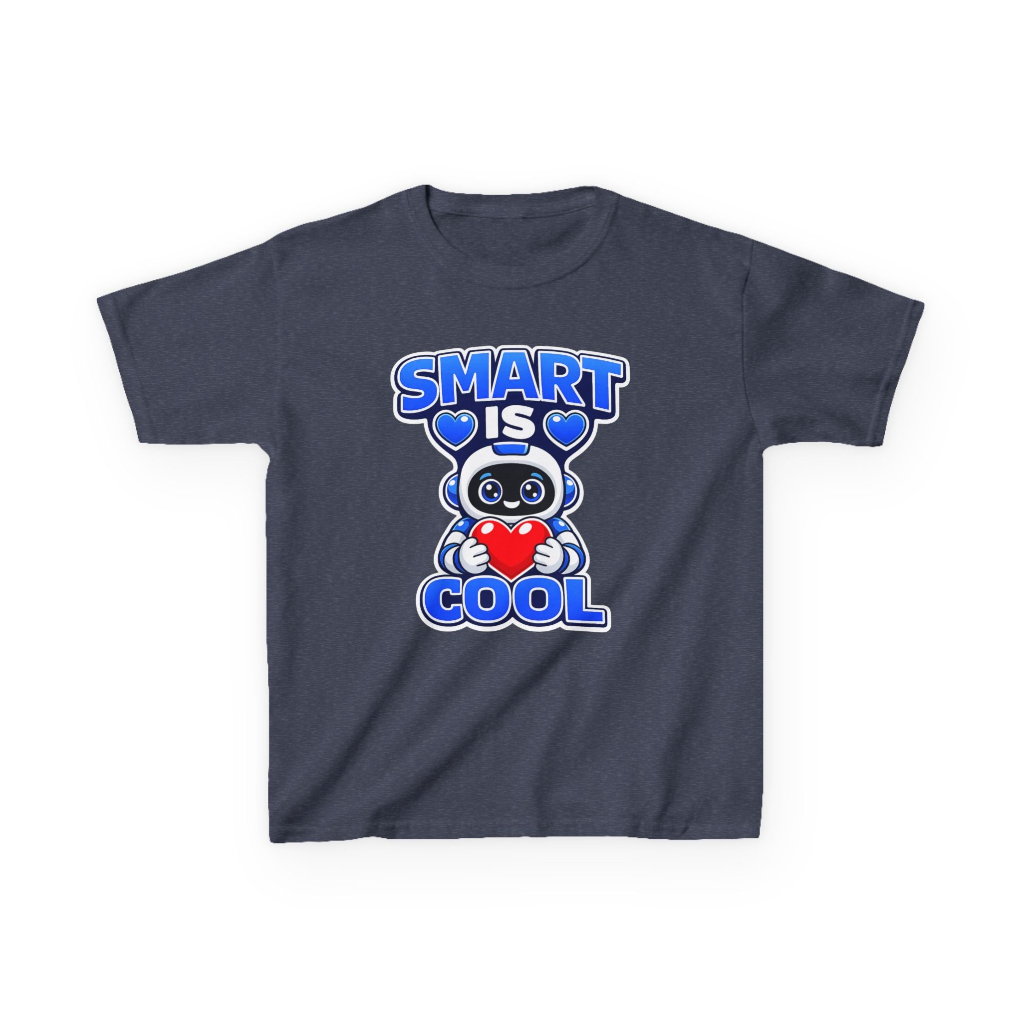 Kids Robot T-Shirt — 'Smart Is Cool' Graphic Tee