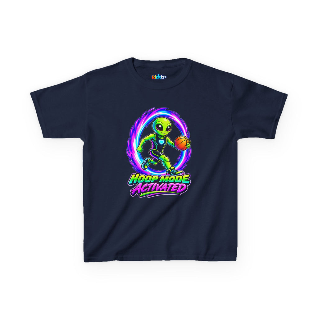 Kidxtr™ Kids Basketball T-Shirt — 'Hoop Mode Activated' Sports Graphic Tee