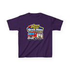 Kids Tee — "Brave Little Brave Hero" Firetruck T-Shirt Graphic