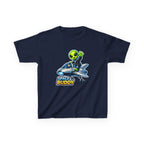 Kids Space Buddy T‑Shirt — Cute Alien in Rocket Tee for Boys & Girls