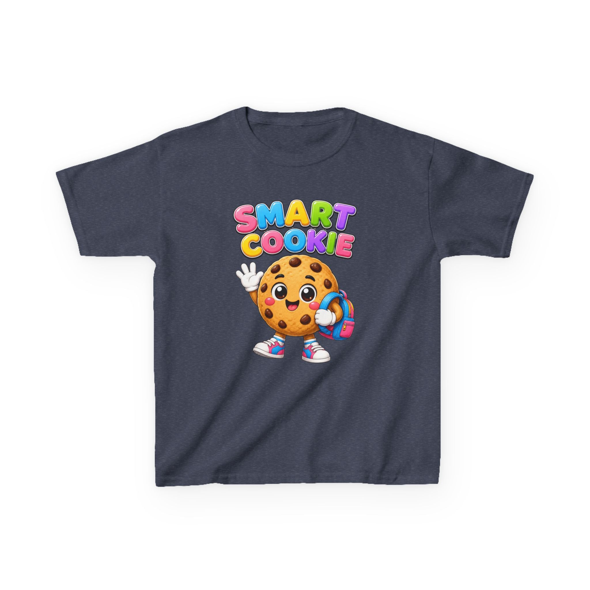 Kids Smart Cookie T-Shirt — 'Smart Cookie' Cute Chocolate Chip Cookie Graphic Tee