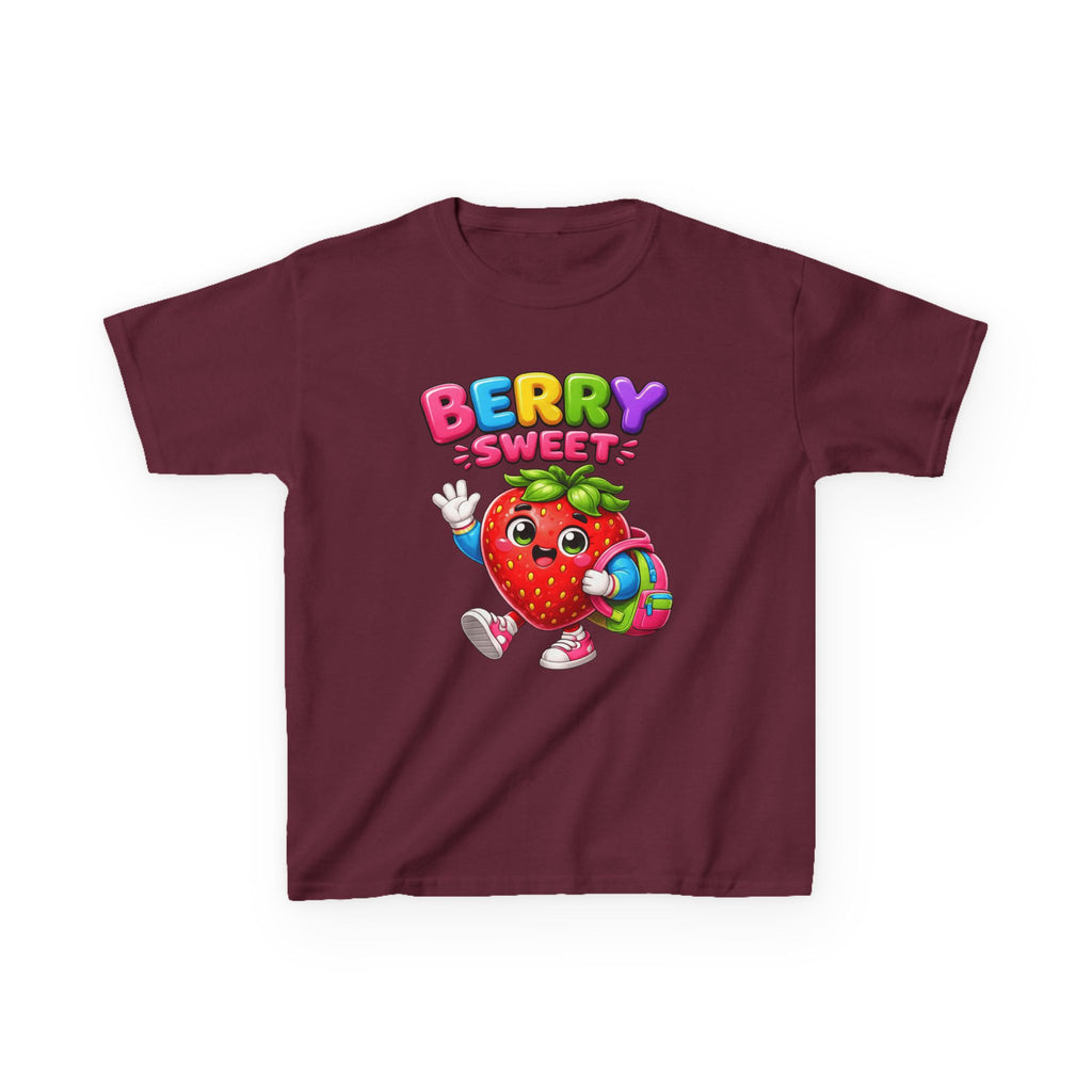 Kids Strawberry T-Shirt — 'Berry Sweet' Cute Strawberry Graphic Tee
