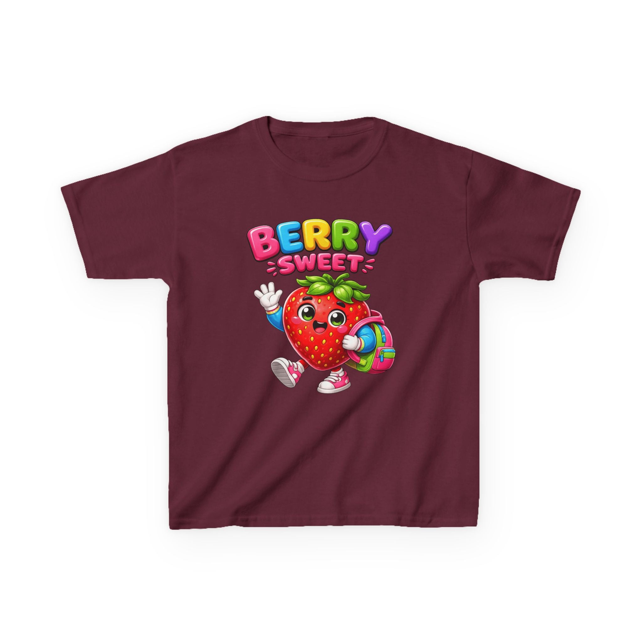 Kids Strawberry T-Shirt — 'Berry Sweet' Cute Strawberry Graphic Tee