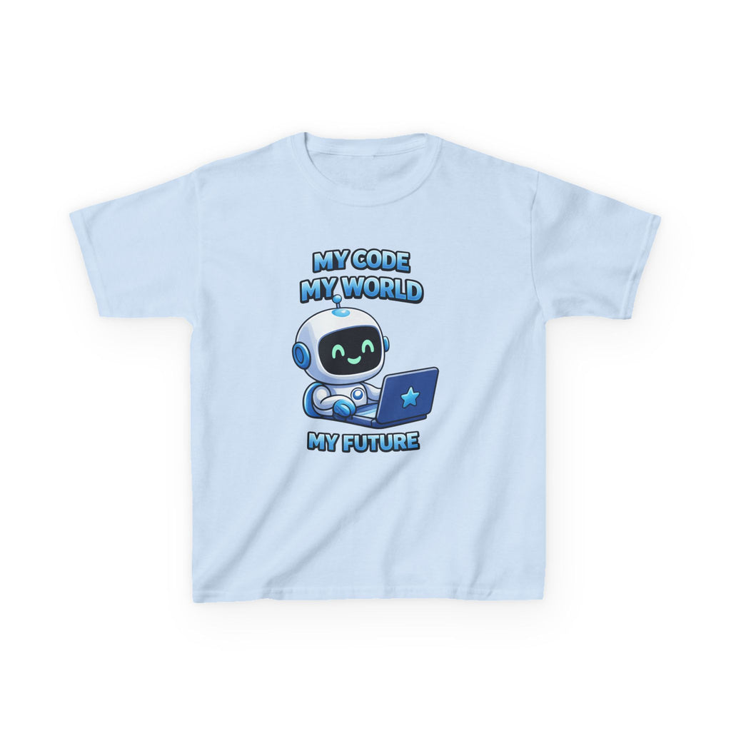 Kids Coding T-Shirt – My Code My World Graphic Tee