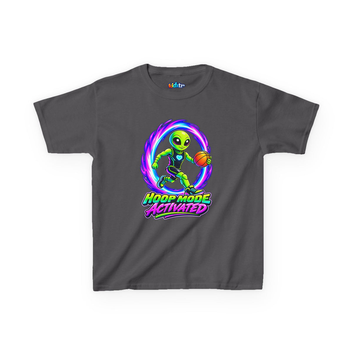 Kidxtr™ Kids Basketball T-Shirt — 'Hoop Mode Activated' Sports Graphic Tee