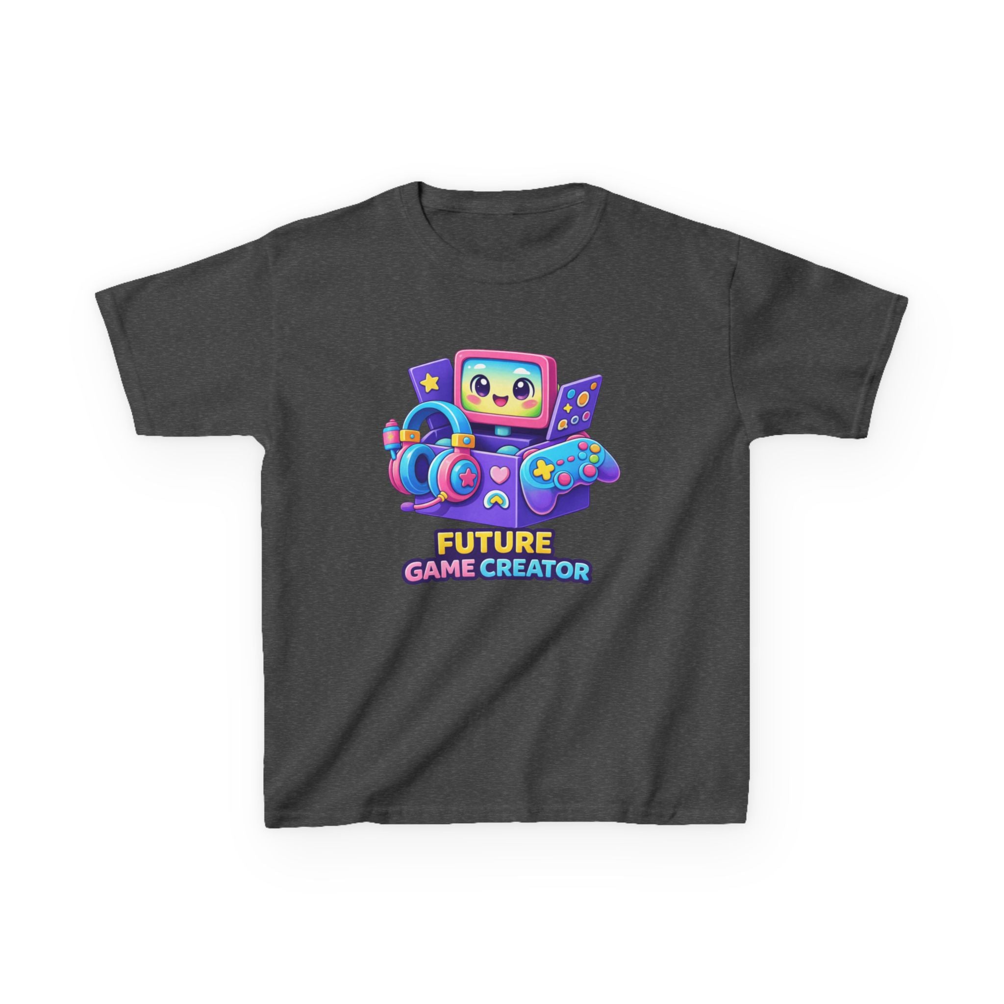 Kids Gaming T-Shirt — 'Future Game Creator' Retro Game Console Graphic Tee