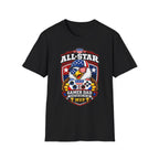 All-Star Gamer Dad T-Shirt — Patriotic Eagle Gaming Graphic Tee