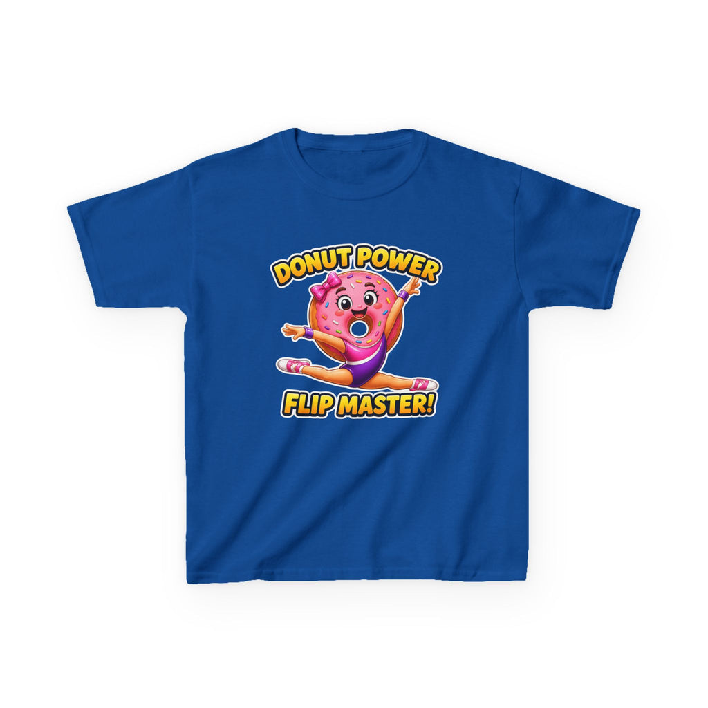 Kids Gymnastics T-Shirt — 'Donut Power' Flip Master Graphic Tee