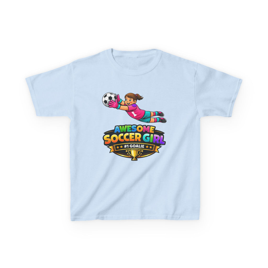 Kids Soccer Goalie T-Shirt – Dive & Save Graphic Tee