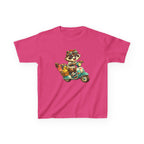 Kids Raccoon T-Shirt – Scooter Rider Graphic Tee