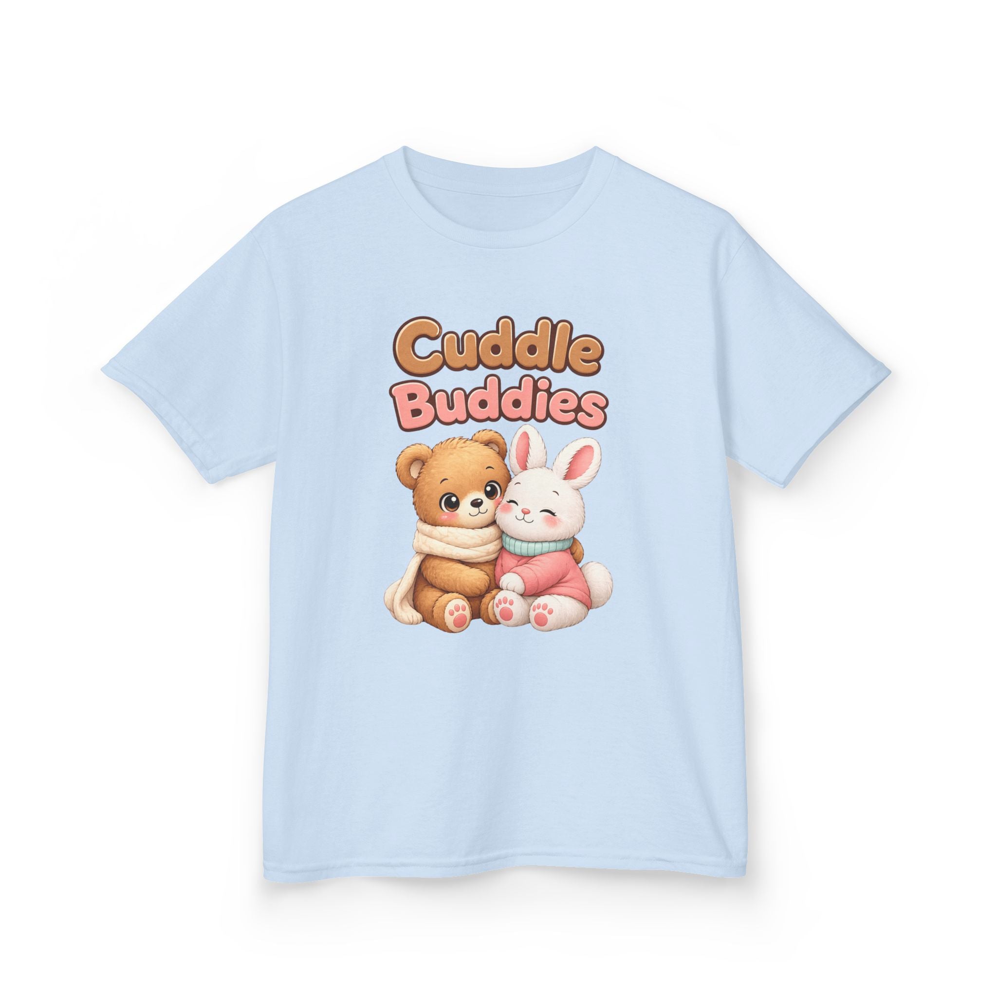 Kids Animal T-Shirt – Cuddle Buddies Bear & Bunny Graphic Tee