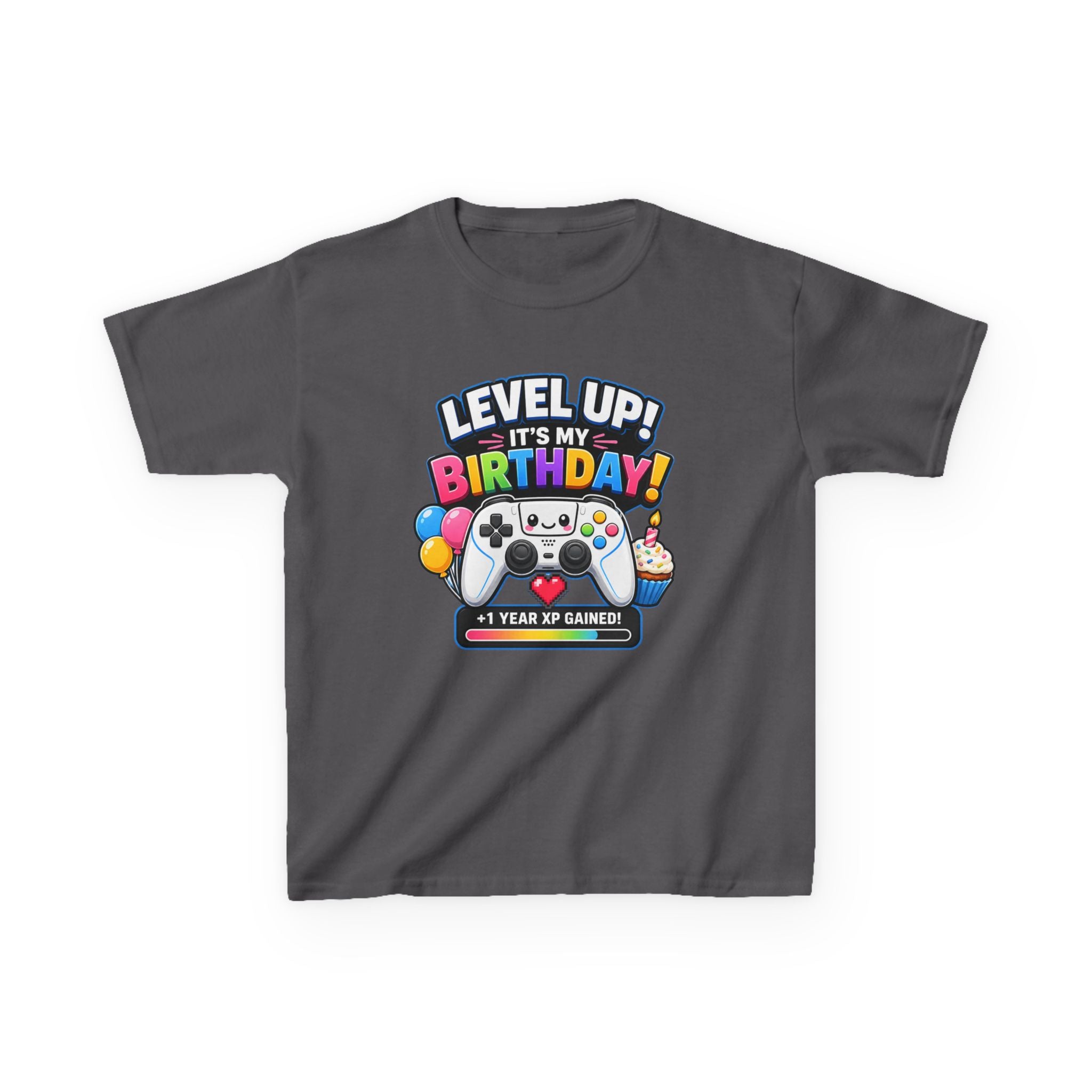 Kids Birthday Gaming T-Shirt – Press Start Graphic Tee