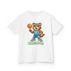 Kidxtr™ Kids Basketball T-Shirt — 'Ballin' Buddy' Cute Bear Basketball Graphic Tee