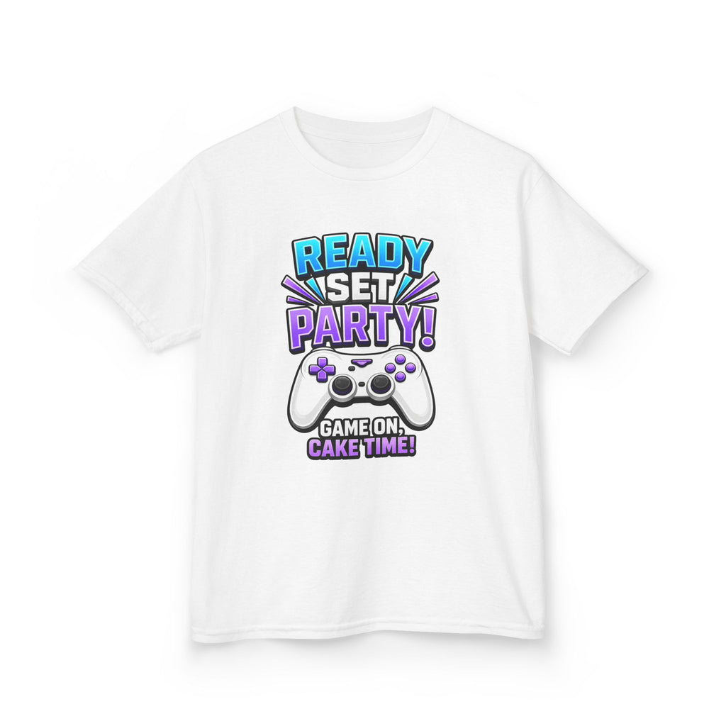 Kids Party T-Shirt — 'Ready, Set, Party!' Gaming Graphic Tee