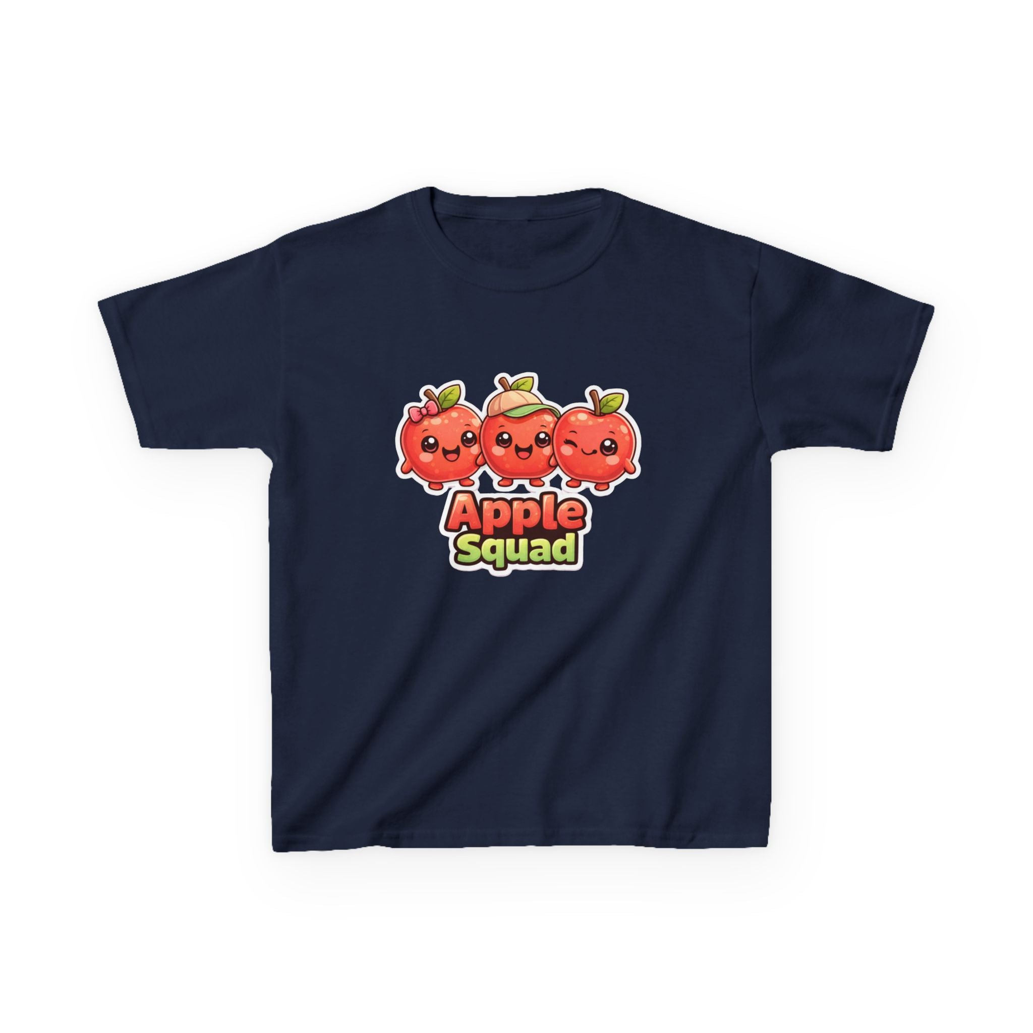 Kids Apple T-Shirt — 'Apple Squad' Cute Fruit Graphic Tee